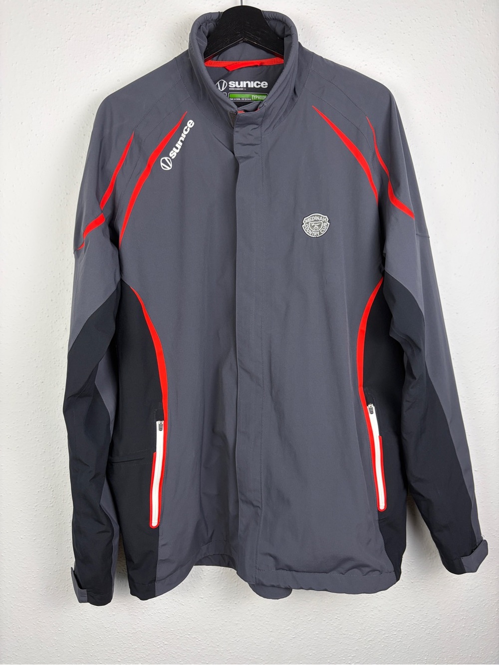 Sunice Typhoon Zephal Golf Rain Jacket Men L Medinah Country Club Waterproof